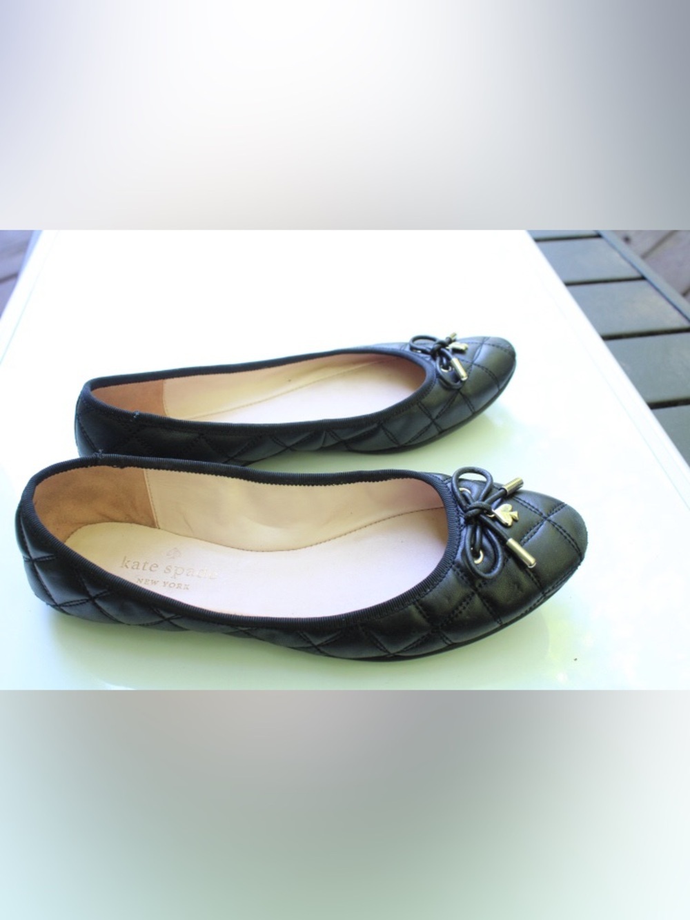 Kate Spade quilted flats Pauline